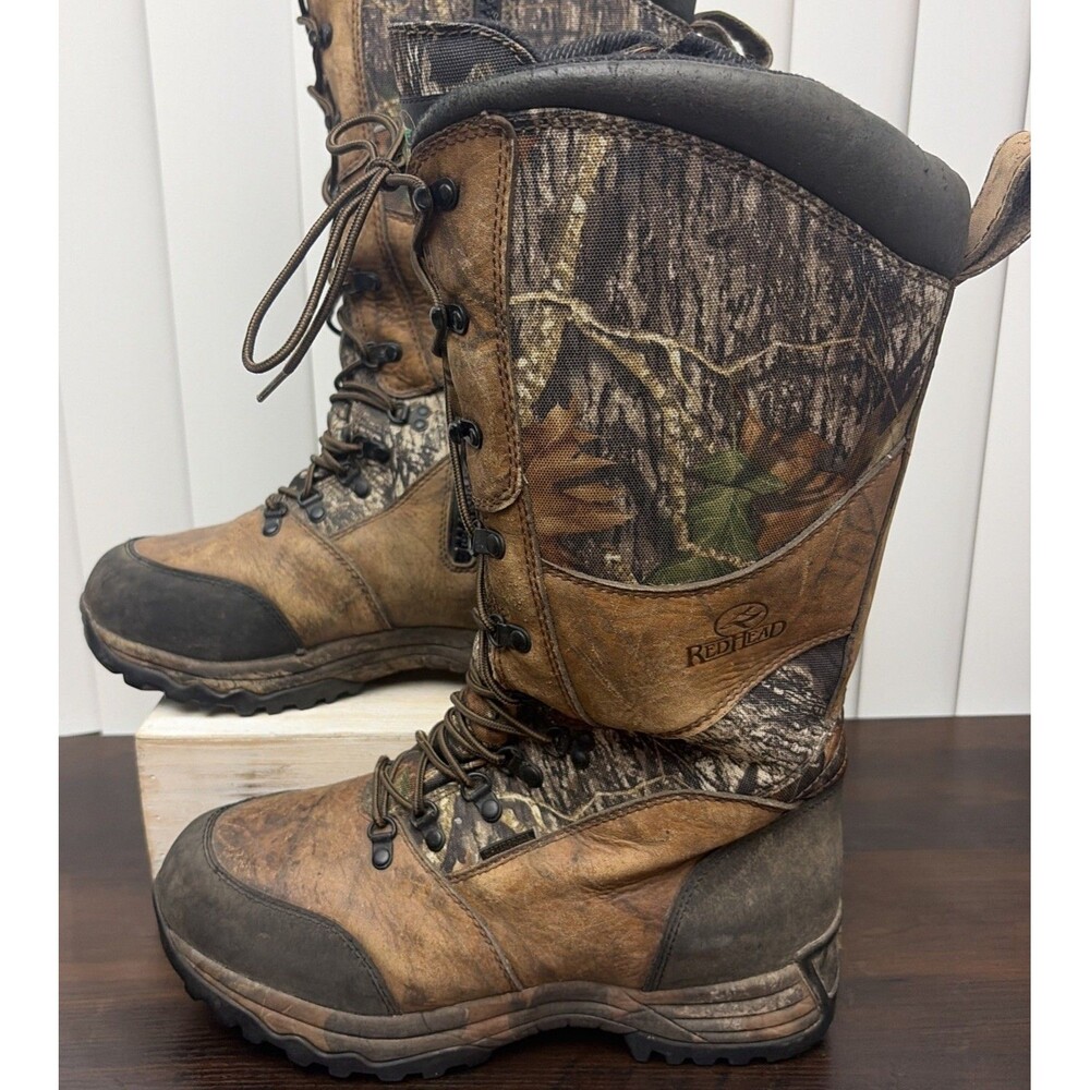 RedHead 16'' SideZip Insulated Hunting/snake Boots Men sz 10 camouflage